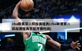 cba联赛第二阶段赛程表(cba联赛第二阶段赛程表节后开赛时间)